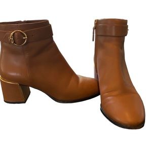 Brown Tory Burch Booties 6.5